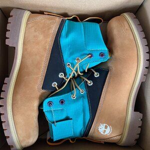 Timberland Boots (Teal/Wheat Nubuck Leather)